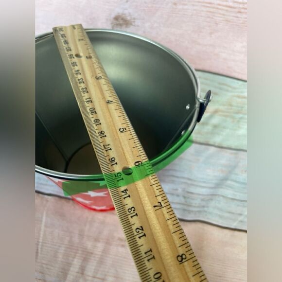 NEW! Small Red Tin Bucket With Stars! 4th of July Decor - Picture 8 of 8